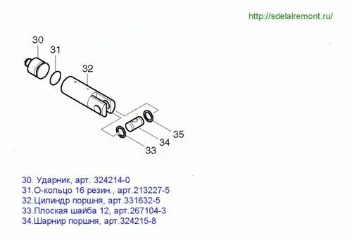 Самостоятельный ремонт ствола перфоратора макита с подборкой запчастей