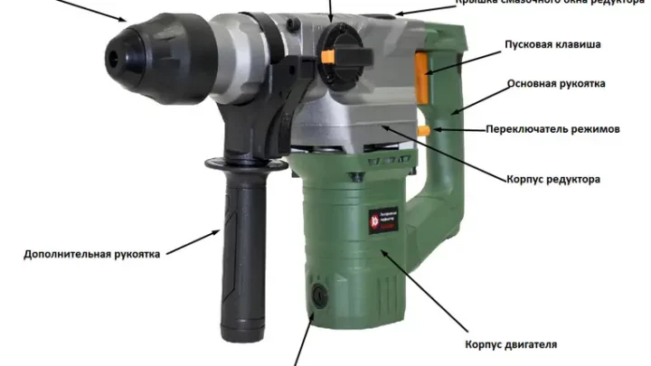 Как правильно собрать перфоратор?
